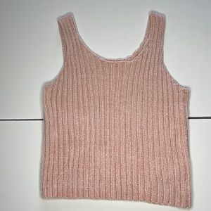 1709- Art Class light pink soft sweater tank- large